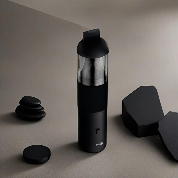 Mioji Mio 3 3000mAh Vacuum Cleaner 6000 Pa Taşınabilir Araç ve Ev Mini Şarjlı Süpürge - Siyah