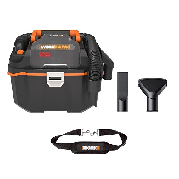 Worx WX031.9 20Volt 200W/16Kpa Li-ion Kömürsüz Flexi Esnek Hortumlu Islak-Kuru Süpürge Üfleme (Akü Dahil Değildir)