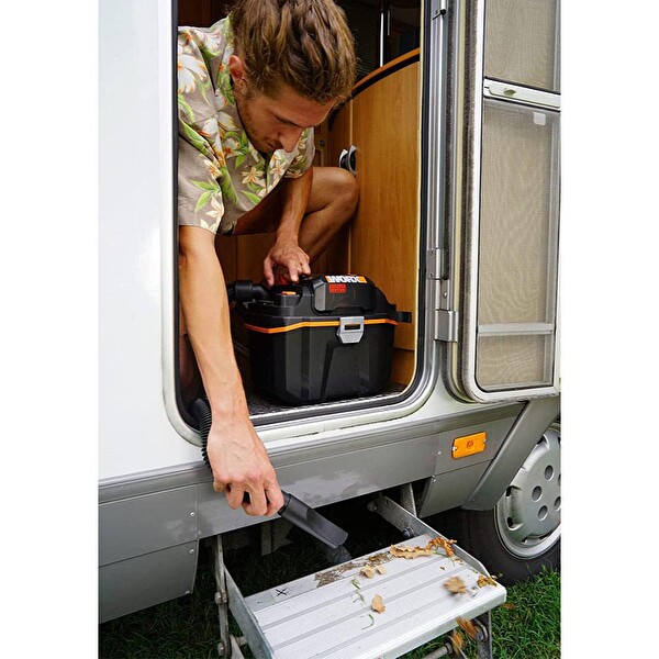 Worx WX031.9 20Volt 200W/16Kpa Li-ion Kömürsüz Flexi Esnek Hortumlu Islak-Kuru Süpürge Üfleme (Akü Dahil Değildir)