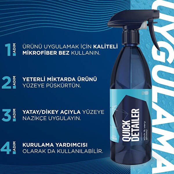 Gyeon Q²M QuickDetailer Seramik Bazlı Parlatıcı Yüzey Detaylandırıcı - 500 ML - Leke Giderici Cila