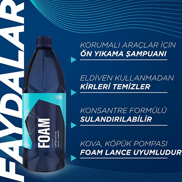 Gyeon Q²M Foam Araç Ön Yıkama Şampuanı Konsantre - 4000 ML - Yoğun Köpüklü Ön Yıkama Kar Köpüğü