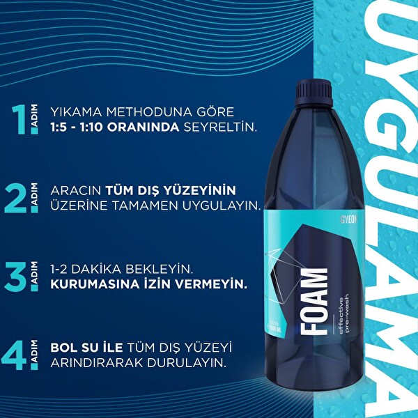 Gyeon Q²M Foam Araç Ön Yıkama Şampuanı Konsantre - 4000 ML - Yoğun Köpüklü Ön Yıkama Kar Köpüğü