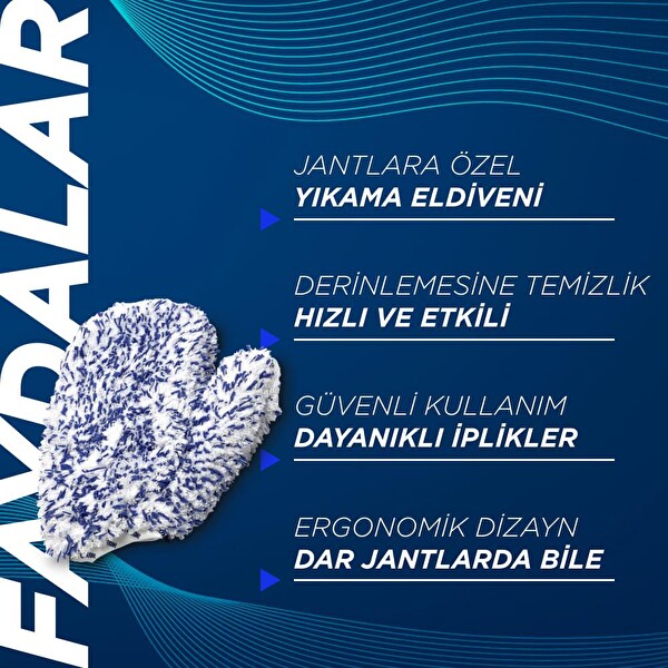 Gyeon Q²M Wheelmitt EVO Jantlara Özel Dayanıklı Yıkama Eldiveni - 1250 GSM