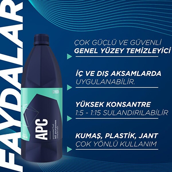Gyeon Q²M APC Çok Amaçlı Genel Yüzey Temizleyici - 4000 ML - Konsantre Leke Çıkarıcı Yağ Çözücü