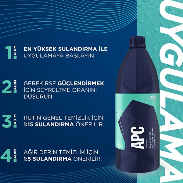 Gyeon Q²M APC Çok Amaçlı Genel Yüzey Temizleyici - 4000 ML - Konsantre Leke Çıkarıcı Yağ Çözücü