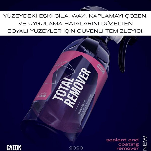 Gyeon Q²M Total Remover Balmumu Wax Cila Çözücü Koruma Sökücü - 500 ML