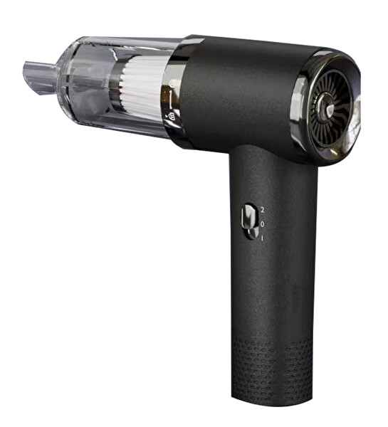 Raca Tech Vacum Cleaner Pro 2 Kademeli Araç İçi Ev Tipi Süpürge Çekim Üfleme Özellikli 12.000 PA Siyah Araç Süpürgesi