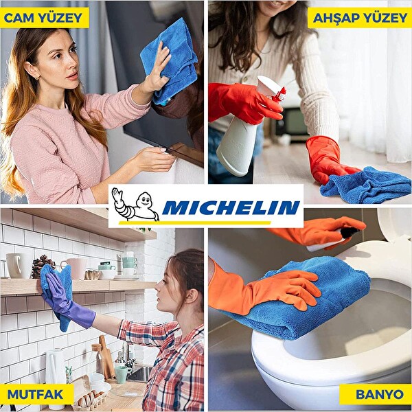 Michelin MC35033 40x30 CM Süper Emici Mikrofiber Havlu - 3 Adet