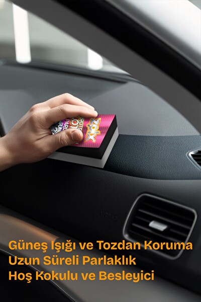 Zolx Torpido Plastik Parlatıcı Bakım Kremi Tüm Araçlar İçin 500 ML - Sünger