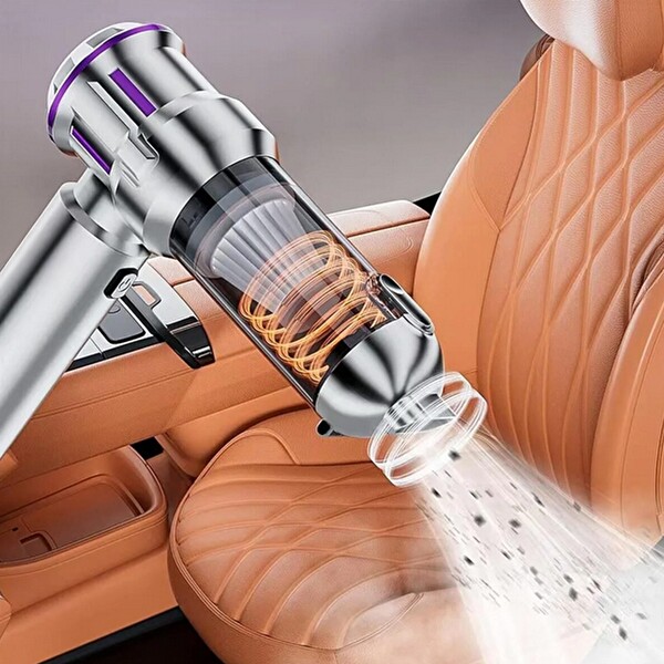 Mioji Mio 8 Plus 6000 mAh Vacuum Cleaner 16000 Pa Taşınabilir Araç ve Ev Mini Şarjlı Süpürge - Gümüş