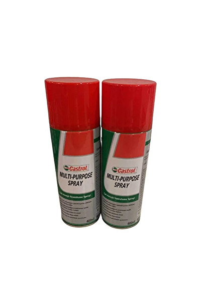 Castrol 2'li Genel Çok Amaçlı Temizlik 400 ML Multi Purpose Sprey Üretim Yılı: 2024