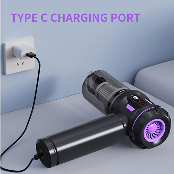 Hzl Store 20000 Pa 6000 mAh Ev Araba Ofis Süpürgesi