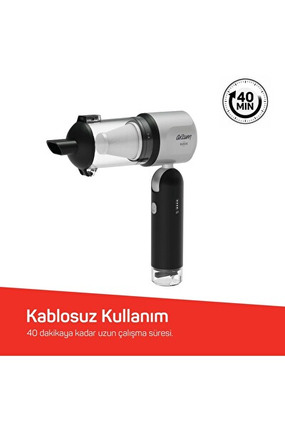 Arzum AR4500 RushX Araç İçi Süpürge 17000Pa 6'sı 1 Arada Şarjlı Kablosuz Güçlü Vakumlu El Süpürgesi