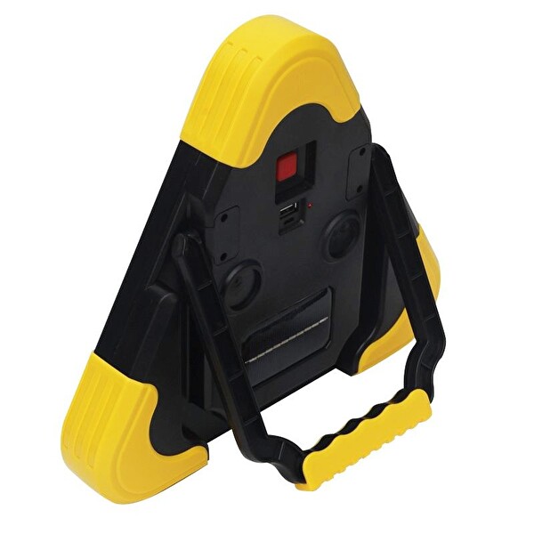 Electroon HB-7709 Solar Şarjlı Üçgen Reflektör Işıklı İkaz Lambası