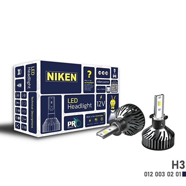 Niken
										 Far Ampulü Led Xenon Pro Serisi H3