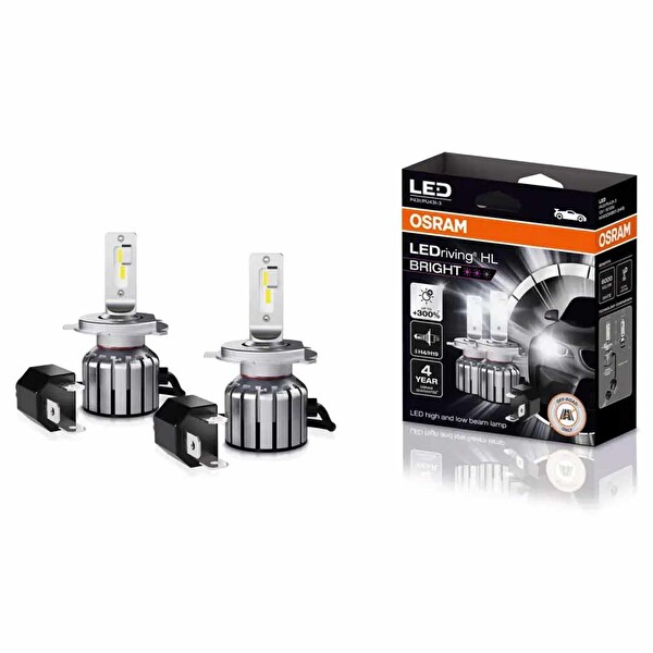 Osram Led H4/H19 12V 15W Bright Model 64193DWBRT-2HFB Far Ampulü