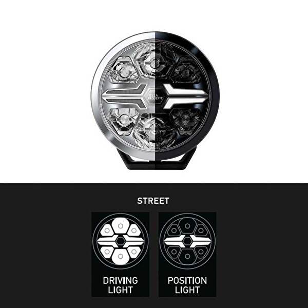 Hella Off-Road Valuefit Blade Led Uzun Far Krom 22W 7