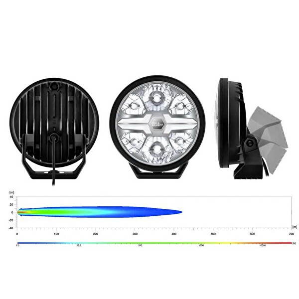 Hella Off-Road Valuefit Blade Led Uzun Far Siyah 17W 9