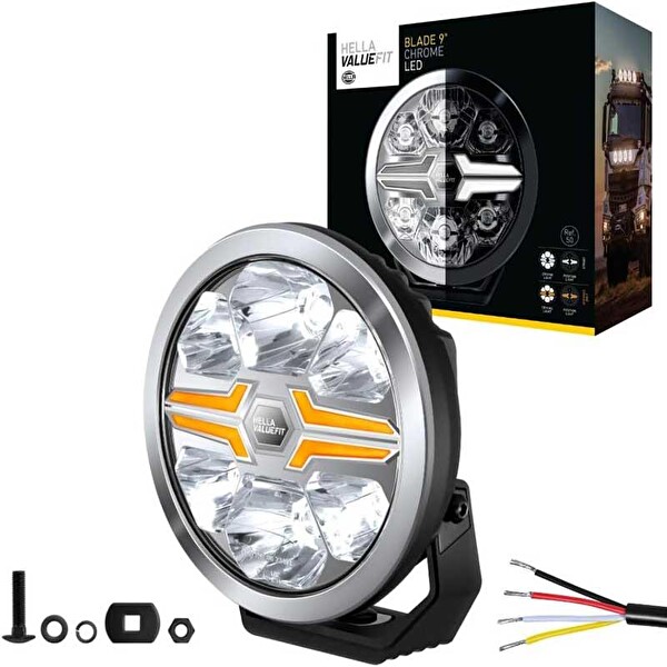 Hella Off-Road Valuefit Blade Led Uzun Far Krom 18W 9