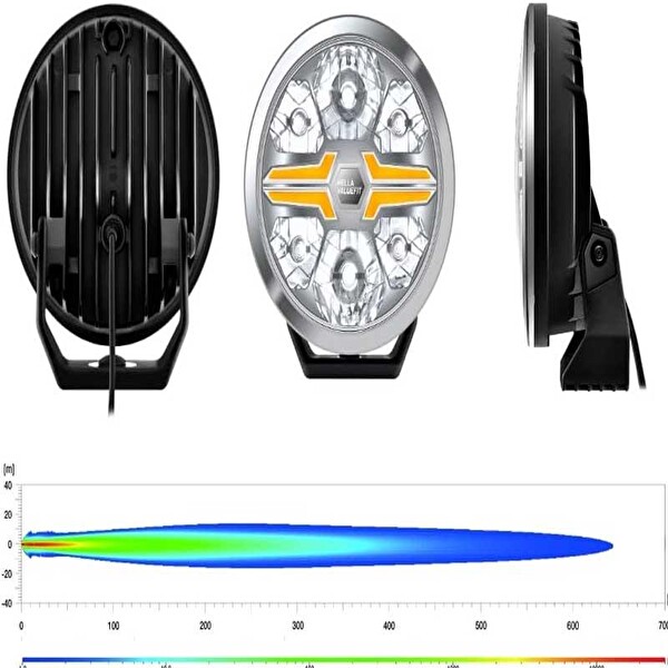 Hella Off-Road Valuefit Blade Led Uzun Far Krom 18W 9