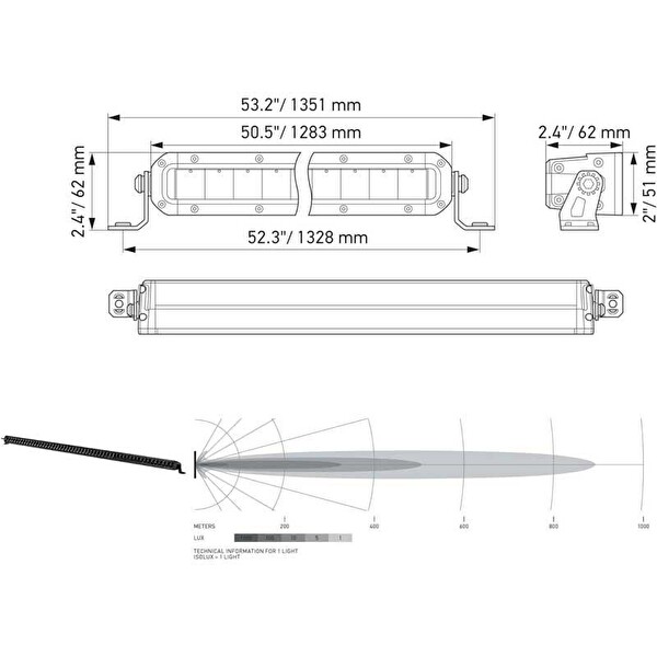 Hella Off-Road Led Lamba 12V-24V 1283MM 1GJ358197-331