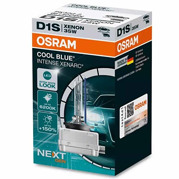 Osram Far Ampulü Xenon D1S 12V 35W Classic Xenarc 3200LM 1 Adet 66140CBN