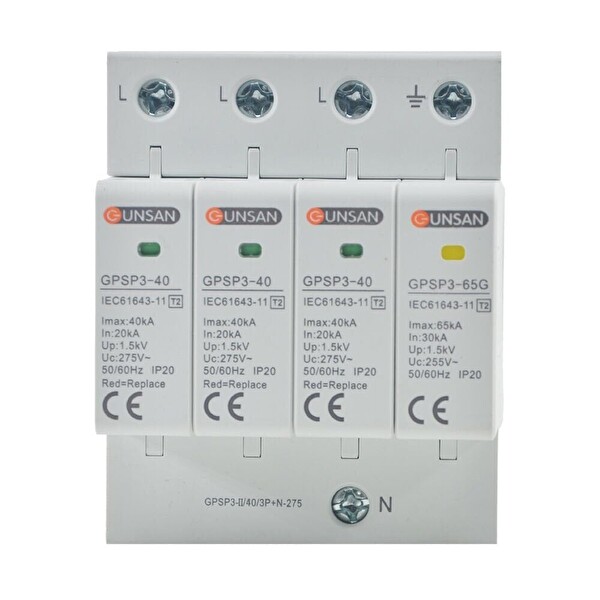 Günsan Valta Parafudr 4 Kutup 3P+N 275 V