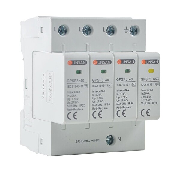 Günsan Valta Parafudr 4 Kutup 3P+N 275 V