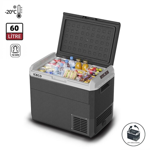 Iceco MCD60D 12-24Volt 60 L Kompresörlü Outdoor Oto Buzdolabı