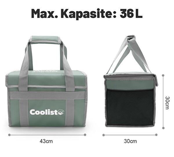 Coolist CL36LG 36 Litre Katlanabilir Termos Bez Çanta - Buzluk