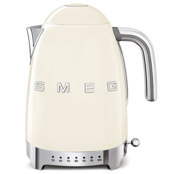 Smeg KLF04CREU Krem Isı Ayarlı Kettle ve TSF02CREU 2x4 Ekmek Kızartma Makinesi Seti