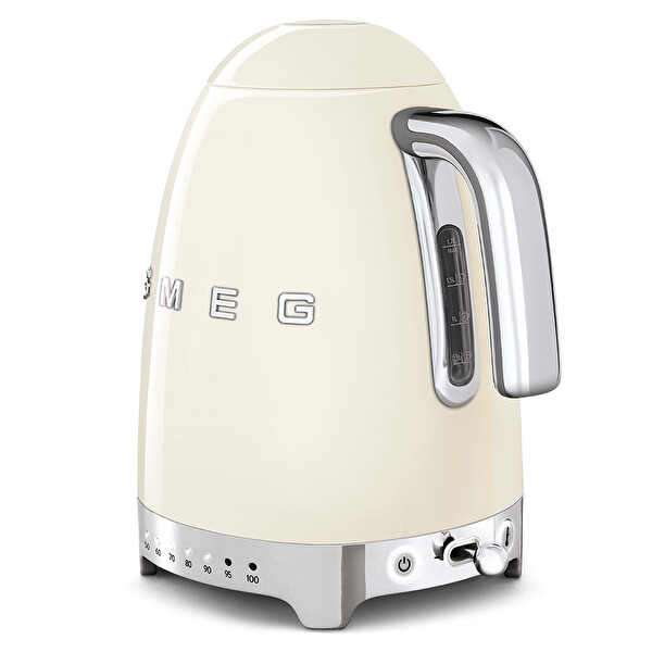 Smeg KLF04CREU Krem Isı Ayarlı Kettle ve TSF02CREU 2x4 Ekmek Kızartma Makinesi Seti