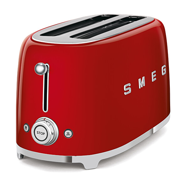 Smeg KLF04RDEU Kırmızı Isı Ayarlı Kettle ve TSF02RDEU 2x4 Ekmek Kızartma Makinesi Seti