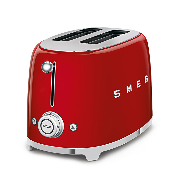 Smeg Kırmızı Kettle 1x2 Ekmek Kızartma Makinesi ve Narenciye Sıkacağı Seti