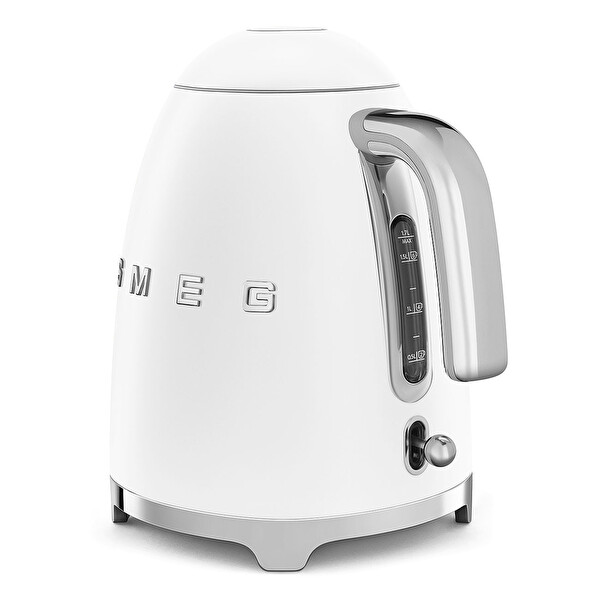 Smeg Beyaz Kettle - 1x2 Ekmek Kızartma Makinesi ve Narenciye Sıkacağı Seti KLF03WHEU - TSF01WHEU - CJF01WHEU