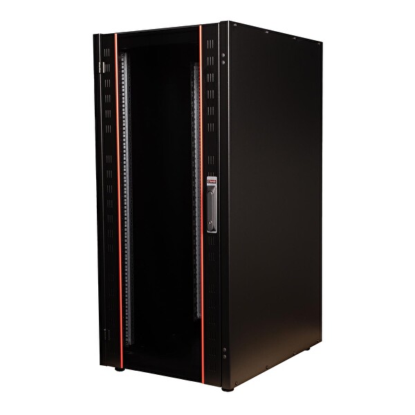 Lande 26U 19” 600x800 Dikili Tip Server - Bilgisayar Dolabı Siyah