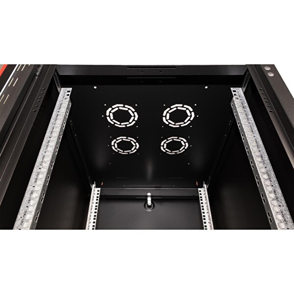 Lande 26U 19” 600x800 Dikili Tip Server - Bilgisayar Dolabı Siyah