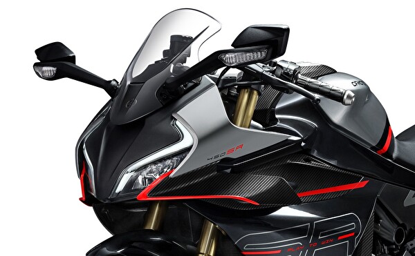 Cfmoto 450 SR Gri-Siyah 450 CC Sport Racing Motosiklet - 2024 Model