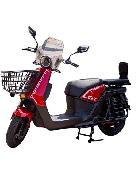 Mobilette Cary 10000 Kırmızı Elektrikli Scooter - 2024 Model
