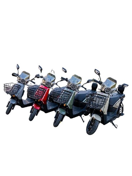 Mobilette Cary 10000 Kırmızı Elektrikli Scooter - 2024 Model