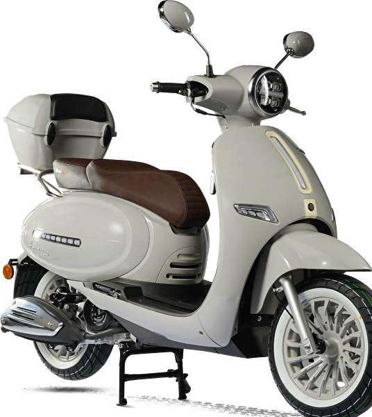 Motolux Americano 125 CC Gri Benzinli Scooter Motosiklet