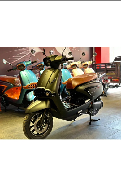 Motolux Latte 6 Akülü Yeşil Elektrikli Motosiklet