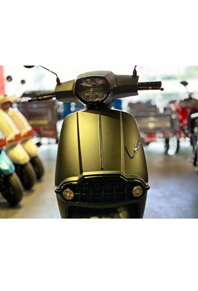 Motolux Latte 6 Akülü Yeşil Elektrikli Motosiklet