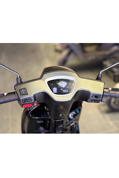 Motolux Latte 6 Akülü Yeşil Elektrikli Motosiklet