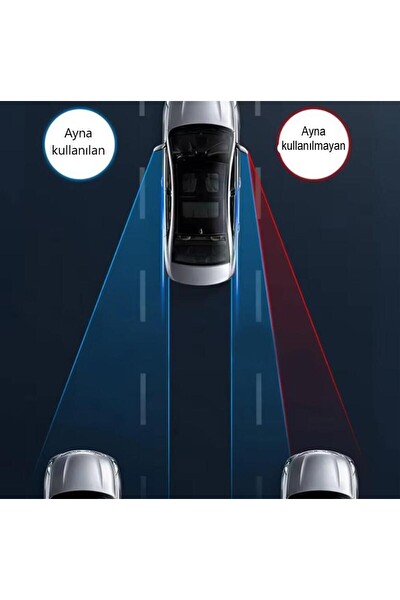 Mega Oto Market Araç Araba Kör Nokta Aynası Dış Dikiz İlave Kolay Görüş Krom Gümüş Yuvarlak Ayarlanabilir