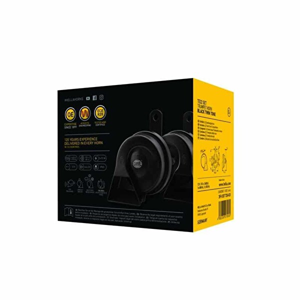 Hella Düşük Yüksek Ton Korna 12V 400-500HZ 110 DBA 3FH007728-831