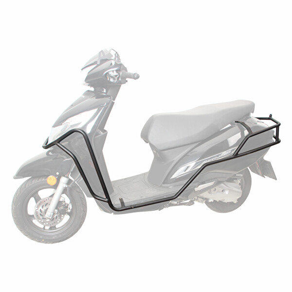 GP Kompozit Honda Activa 2023-2024 Uyumlu Motor Koruma Demiri Siyah