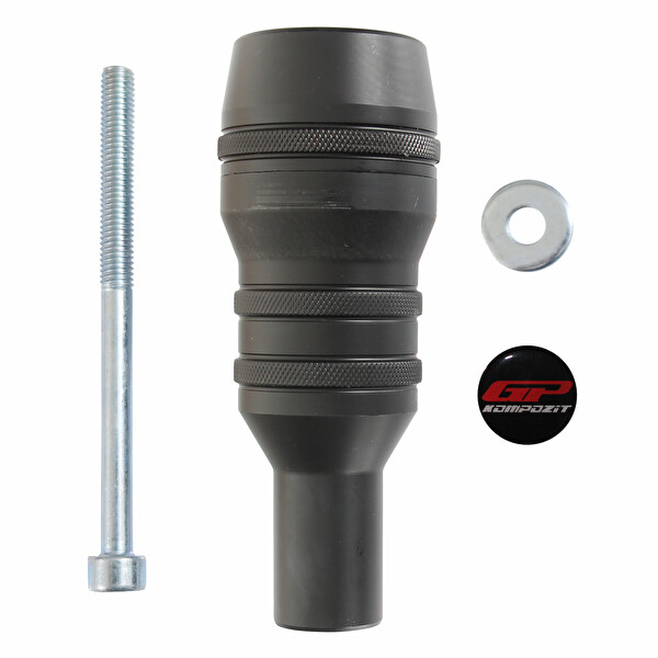 GP Kompozit CF Moto 450 SR 2023-2024 Uyumlu Egzoz Koruma Takozu Siyah