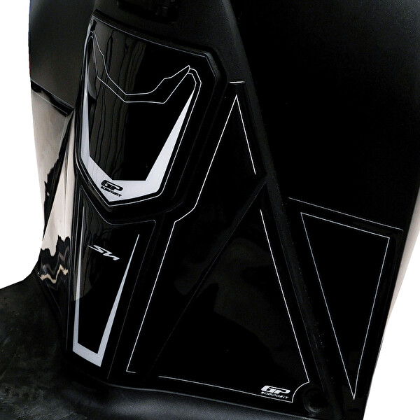 GP Kompozit Honda SH 125 2024-2025 Uyumlu Tank Pad - Siyah