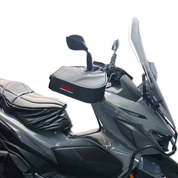 GP Kompozit Universal Scooter El Korumalı Rüzgarlık Siyah